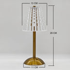 Aurora CrystalTouch – Classic Crystal LED Table Lamp with Touch Control