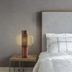 BonboriGlow Nordic Glass Lamp – Minimalist Amber & Smoke Grey Designer Lamp