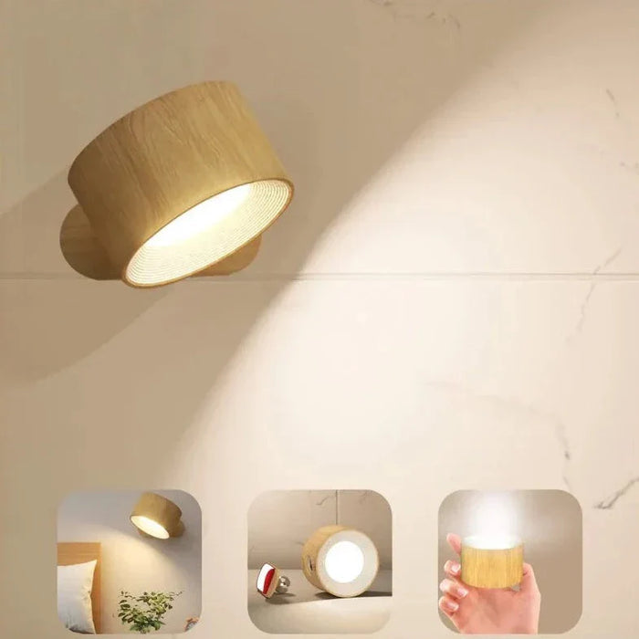 FlexiBeam Wireless Wall Light – Rechargeable Magnetic LED Lamp | 360° Adjustable Ambient Lighting