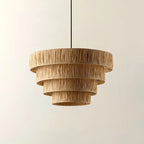 Wabi Sabi Rattan Pendant Light – Handwoven Japanese Ceiling Lamp | Natural Ambient Lighting | Artisan Interior Feature