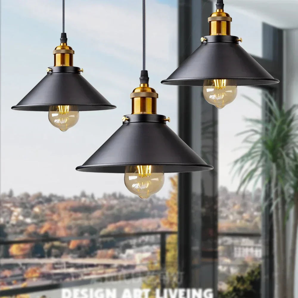 Ferrova Vintage Pendant Light – Industrial LED Hanging Lamp | Retro Loft Lighting for Modern Interiors