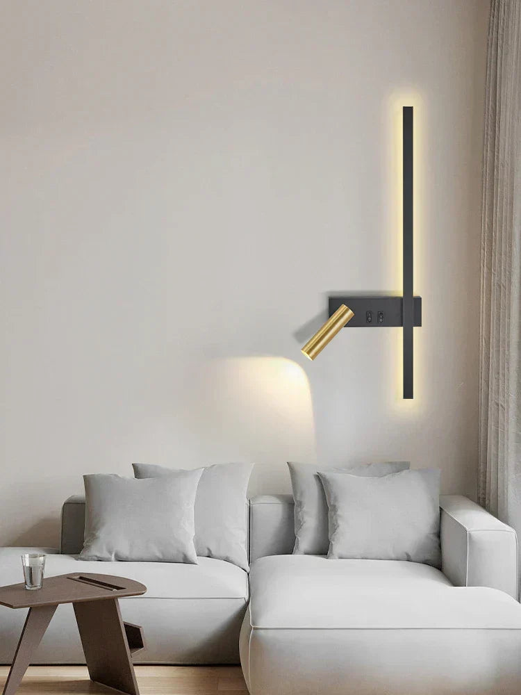 NordAura Dual Wall Light – Scandinavian Up & Down Wall Lamp | Modern Ambient Lighting | Minimalist Interior Design