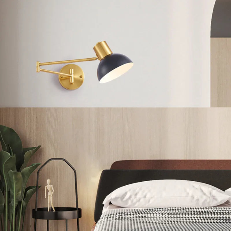 FlexArm LED Wall Light – Adjustable Swing Arm Lamp | Modern Reading Light | Contemporary Interior Lighting