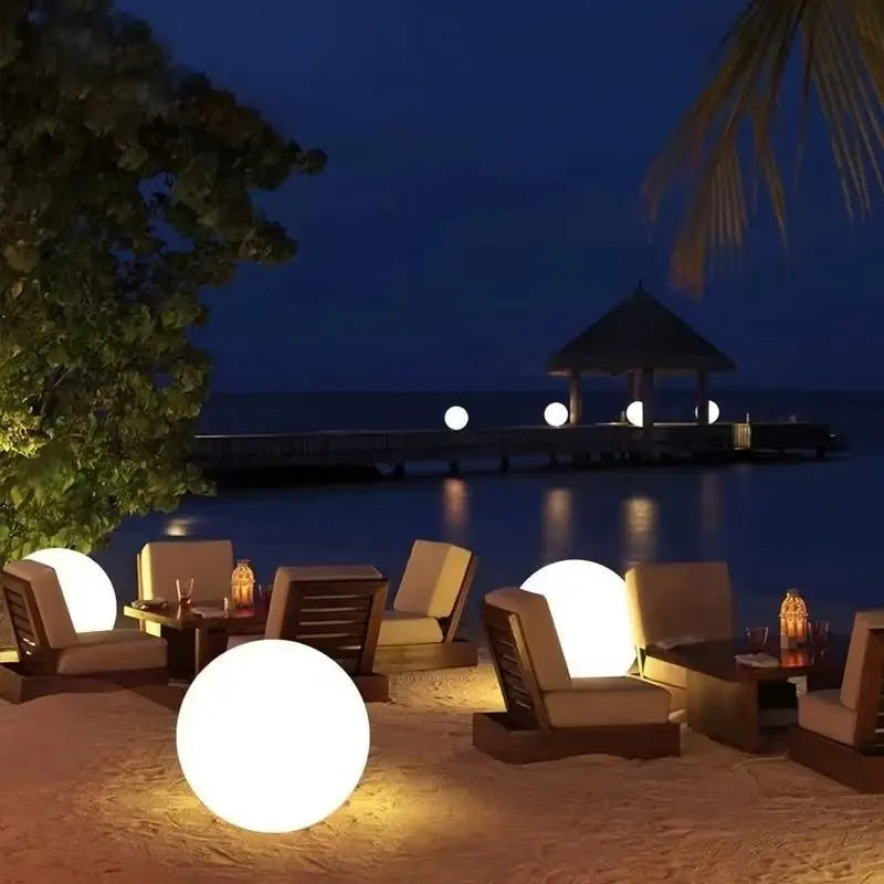AuraSphere Solar LED Light Ball – RGB Waterproof Garden Globe with Remote Control | Decorative Outdoor Mood Lighting