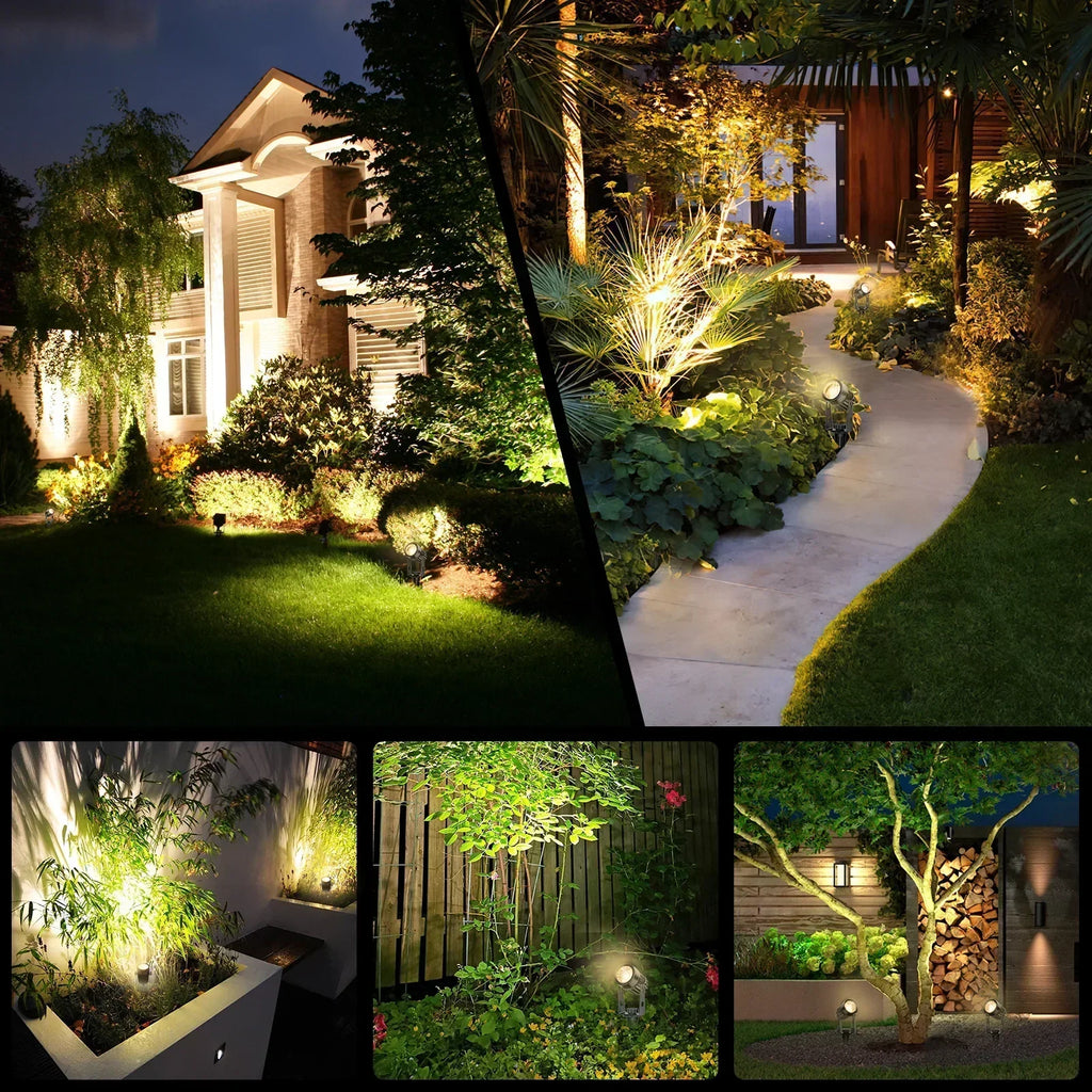 Vortexa Landscape Spotlight – Waterproof LED Garden Light | Outdoor Pathway & Accent Lighting with Plug System