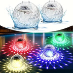 SOLAFLARE Floating Solar Pool Lights – Waterproof RGB Solar Lighting | IP65 Outdoor Water Illumination