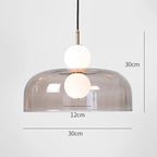 Nordic Globe Pendant Light – Double Glass LED Ceiling Lamp | Scandinavian Designer Lighting | Elegant Dining Room Feature