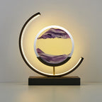 SandLight – 3D Quicksand Table Lamp | Rotating LED Ambient Light with Moving Sand Art