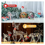 LumiRein LED Reindeer Family – Illuminated Metal Christmas Decoration | Indoor & Outdoor Holiday Display