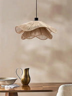 Hempora Wabi Pendant Light – Handwoven Rope Ceiling Lamp | Japandi Natural Hanging Lighting