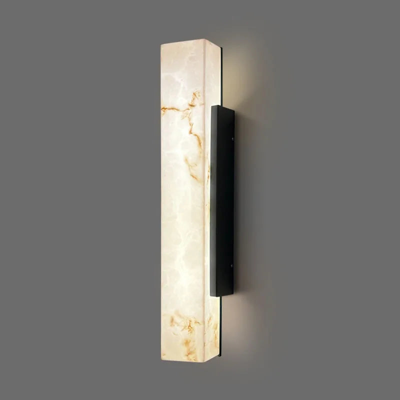 Marbella LED Outdoor Wall Light – Waterproof Marble-Effect Exterior Wall Lamp | Modern Stainless Steel Lighting