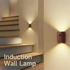 NordVale Sensor Wall Light – Wooden LED Motion Sensor Lamp | Modern Up & Down Ambient Lighting