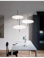 Modern UFO Pendant Light – Minimalist LED Hanging Lamp in Black or White for Living Rooms, Bedrooms, Restaurants & Offices