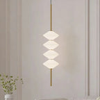 Modern White Glass Pendant Light – Adjustable LED Hanging Ceiling Fixture | Contemporary Globe Chandelier | Elegant Home Lighting
