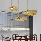 Gold Lotus Pendant Light – Vintage Zen Ceiling Lamp | Luxury Ambient Hanging Lighting