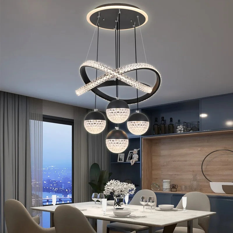 Aurevista LED Pendant Light – Modern Art Deco Hanging Lamp | Elegant Ambient Lighting for Contemporary Interiors