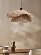 Hempora Wabi Pendant Light – Handwoven Rope Ceiling Lamp | Japandi Natural Hanging Lighting