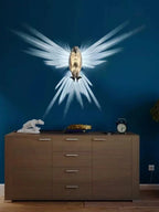 3D Bird Projection Wall Light – Modern Animal Wall Sconce | Decorative Ambient Lighting | Owl & Eagle Designer Fixture