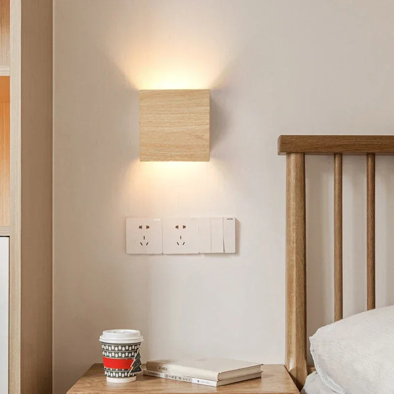 Nordwood Glow Wall Light – Wooden LED Wall Lamp | Scandinavian Up & Down Lighting | Japandi Interior Design