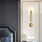 Gold Glass Wall Light – Luxury G9 Wall Lamp | Contemporary Up & Down Lighting | Elegant Interior Accent