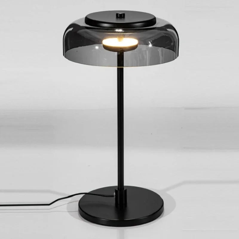 Aurélo – Designer Glass Table Lamp with LED & Postmodern Style
