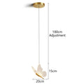 AuréaButterfly Modern LED Butterfly Pendant Lamp – Luxury Gold Ceiling Light for Elegant Interiors