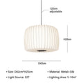 Serenea Silk Pendant Light – Wabi-Sabi Hanging Lamp | Japanese Nordic Ceiling Light for Elegant Interiors