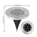 Solvique Ground Light Set – Solar LED Path Lights | Waterproof Outdoor Lighting for Gardens, Walkways & Steps