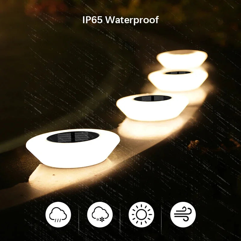 SOLAR360 LED Ground Lights – Solar Outdoor Landscape Lighting | IP65 Waterproof 360° Illumination