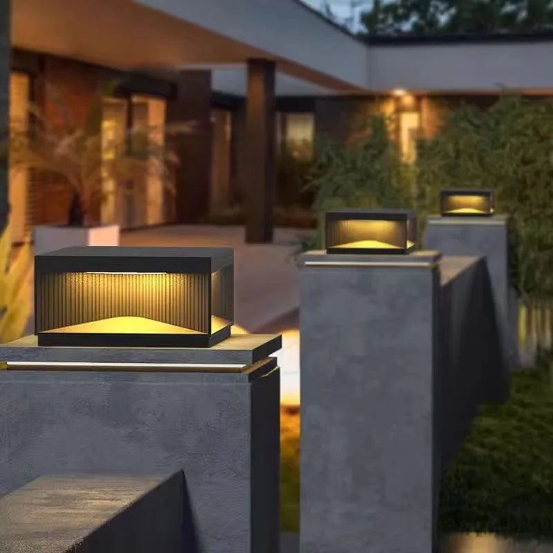 Auralis Pillar Light – Modern LED Outdoor Post Lamp | Waterproof Fence & Entrance Lighting for Exterior Spaces