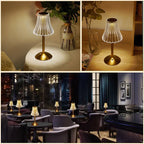 Aurora CrystalTouch – Classic Crystal LED Table Lamp with Touch Control