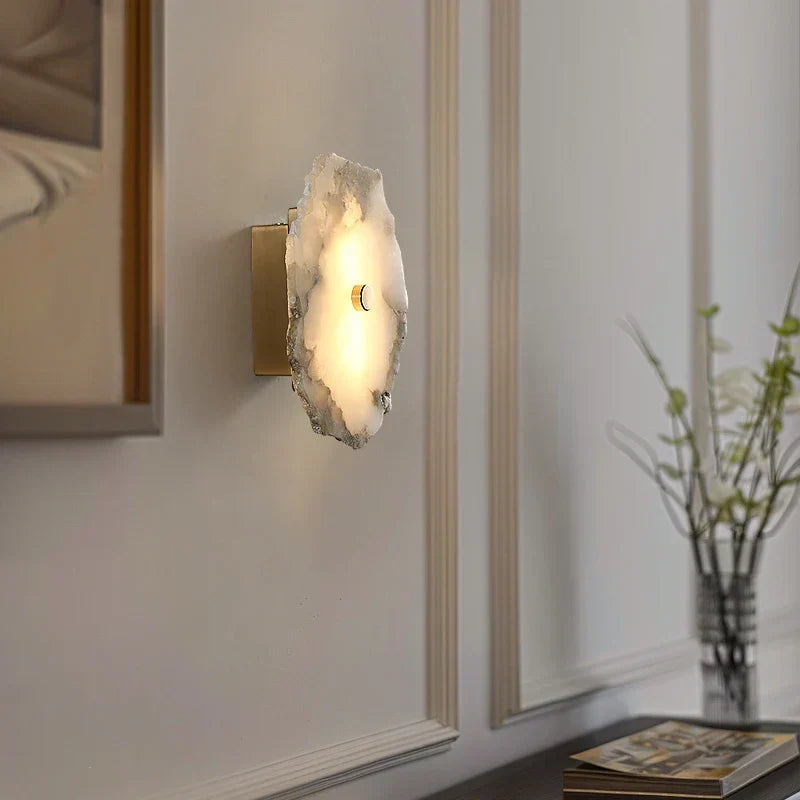 Aurelia Alabaster Wall Light – Spanish Stone Wall Lamp | Luxury Ambient Lighting | Modern Classic Interior Design