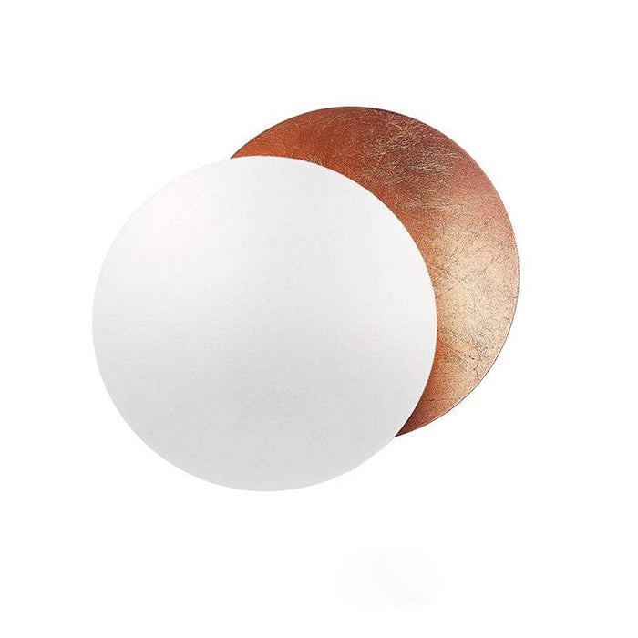 Eclipse Aura Wall Light – Rotating Gold LED Sconce | Luxury Modern Ambient Lighting