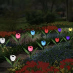 Bloomora Solar Garden Light – Tulip LED Outdoor Lamp | Decorative Waterproof Solar Lighting for Gardens & Outdoor Spaces