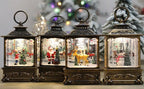 LumiGlobe LED Snow Lantern – Rotating Christmas Lantern with Snow Globe Effect