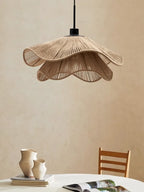 Hempora Wabi Pendant Light – Handwoven Rope Ceiling Lamp | Japandi Natural Hanging Lighting