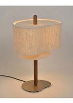 Hoshina Floor Lamp – Wabi-Sabi Fabric Standing Light | Japanese Minimalist LED Lamp for Calm Interiors