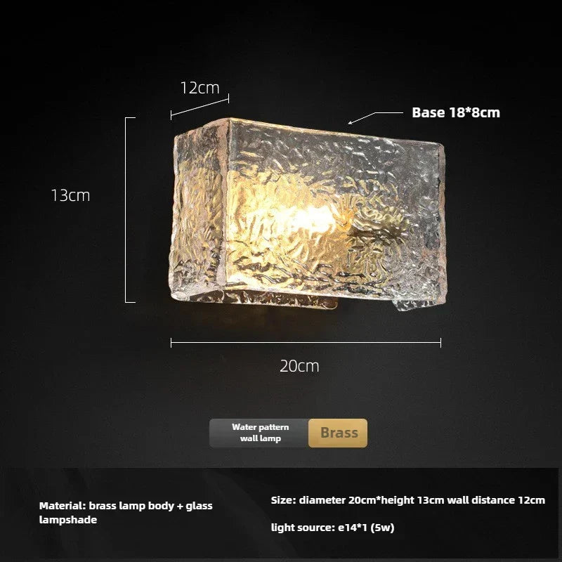 Copper & Glass Wall Light – Postmodern Art Deco LED Sconce | Luxury Ambient Interior Lighting