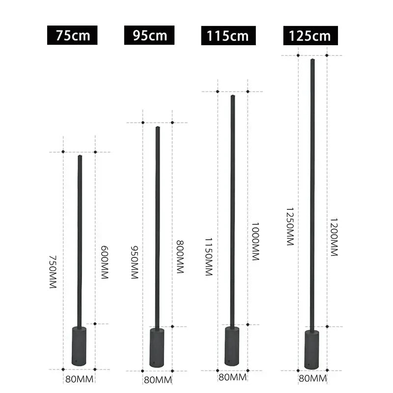 Virello Outdoor Bollard Light – Modern LED Garden Lamp | Waterproof Landscape Lighting for Contemporary Exteriors