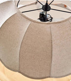 Hoshira Linen Pendant Light – Japandi Wabi-Sabi Ceiling Lamp | Soft Ambient LED Lighting for Modern Interiors