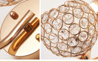 Crystal Wall Light with Gold & Silver Finish – Modern Luxury LED Wall Sconce | Elegant Ambient Lighting