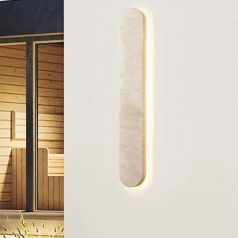 TerraLinea Wall Light – Natural Stone LED Wall Lamp | Modern Ambient Lighting for Contemporary Interiors