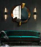 Marble LED Wall Light with Gold & Black Finish – Modern Luxury Wall Sconce | Elegant Ambient Interior Lighting