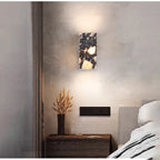 MarbleAura Outdoor Wall Light – Natural Marble LED Wall Lamp | IP65 Waterproof Lighting | Modern Architectural Accent
