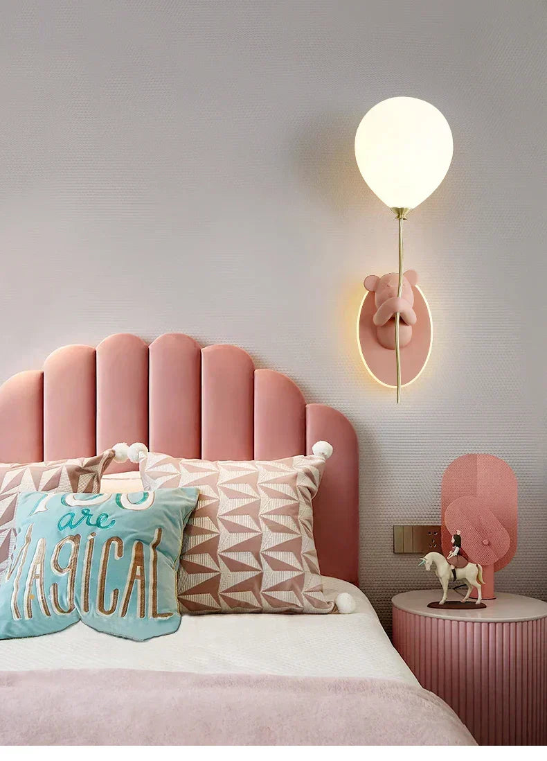 BearHaven Wall Light – Children's LED Bear Lamp | Nursery Wall Lighting | Playful Bedroom Décor
