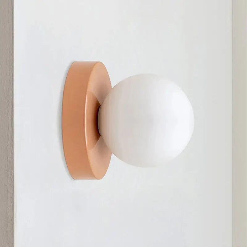 Nordic Orb Glass Pendant Light – Scandinavian LED Ceiling Light | Soft Ambient Illumination | Modern Interior Elegance