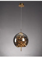 Modern Glass LED Pendant Light – Dimmable Hanging Ceiling Fixture | Luxury Designer Chandelier | Contemporary Home Lighting