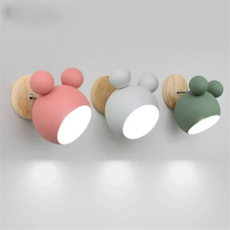 Nordic Mouse-Inspired Wall Lamp – Stylish LED Wall Light for Kids’ Rooms & Modern Interiors
