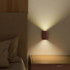 NordVale Sensor Wall Light – Wooden LED Motion Sensor Lamp | Modern Up & Down Ambient Lighting