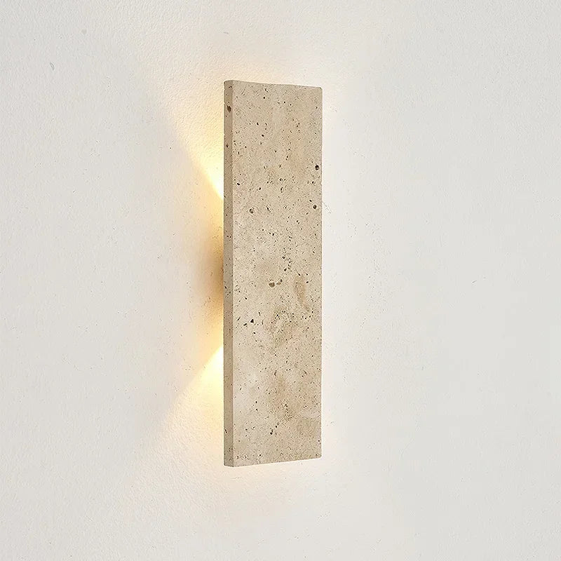 StoneAura LED Wall Light – Waterproof Natural Stone Indoor & Outdoor Wall Lamp | Dimmable Architectural Lighting